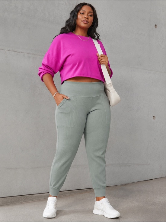 Athleta Pants - ATHLETA Salutation Ribbed Jogger EUC